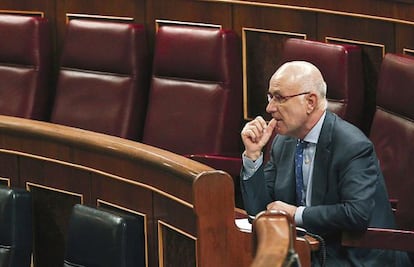 Josep Antoni Duran i Lleida, durante un Pleno del Congreso.