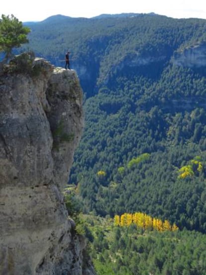 Vistas en las cercanías del Puntal del Rasón, en el término municipal de Peralejos de las Truchas (Guadalajara), en el parque natural del Alto Tajo.