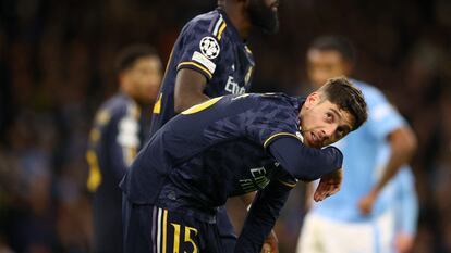 Fede Valverde, en la vuelta de los cuartos de Champions contra el City.