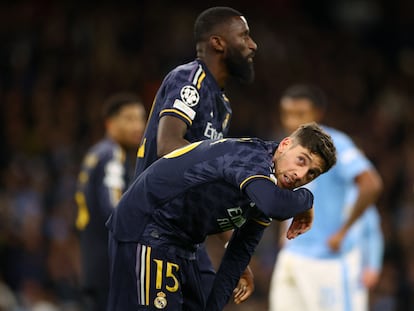 Fede Valverde, en la vuelta de los cuartos de Champions contra el City.