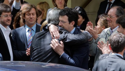 Fernando Andreu, juez de la Audiencia Nacional, se suma a la amarga despedida de su compañero el juez Baltasar Garzón, tras ser suspendido por el CGPJ.