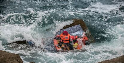 Rescate de Proactiva Open Arms frente a las costas de Libia.