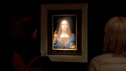 &#039;Salvator Mundi&#039; del artista Leonardo da Vinci. 
