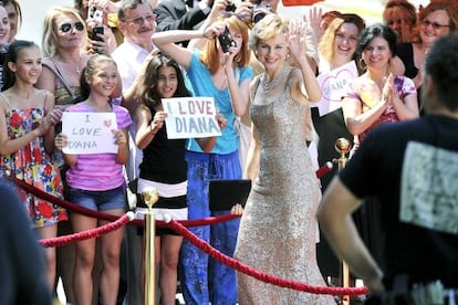 Naomi Watts interpreta a Lady Di en la película 'Caught in flight', que se filma en Zagreb, Croacia.