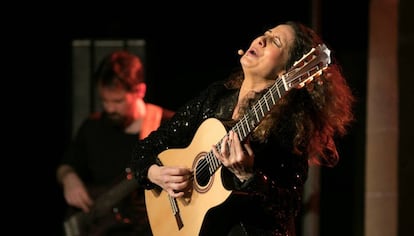 Rosario la Tremendita, en su actuación en el Festival de Jerez.
