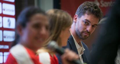 Pau Gasol, en el acto de presentación de su campus de verano.