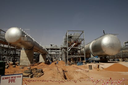 Campo petrolífero de Khurais, a 160 kilómetros de Riad (Arabia Saudí).
