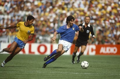 Brasil contra en Italia en el Mundial de España 82. Tal vez el mejor partido de la historia del fútbol.