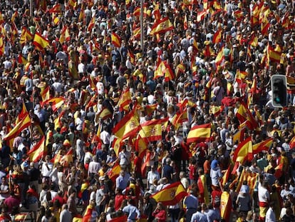 Manifestação em prol da unidade da Espanha