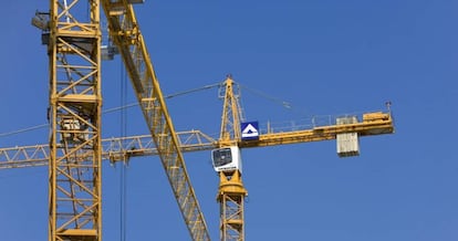 Grúa de una obra de Hochtief.