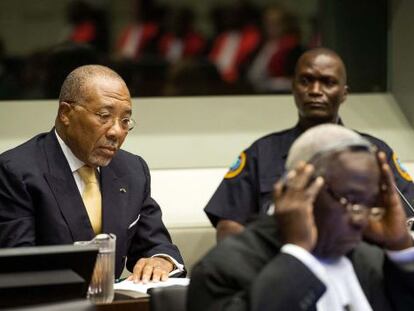 Charles Taylor en la corte del Tribunal Especial de Sierra Leona en La Haya.