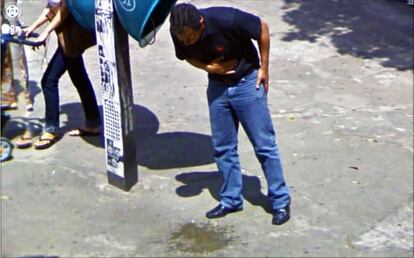 Imagen de Google street view seleccionada por Jon Rafman en su proyecto Nine Eyes