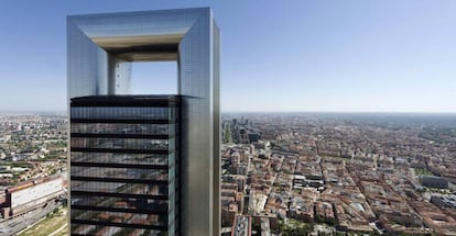 Torre Cepsa, en Madrid, propiedad de Pontegadea Inmobiliaria.