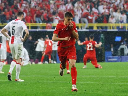 Arda Guler celebra su gol ante Georgia.