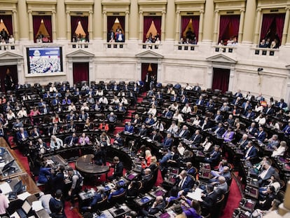 La Cámara de Diputados del Congreso argentino, en Buenos Aires, en enero de 2024.
