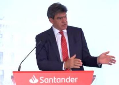 El consejero delegado de Banco Santander, José Antonio Álvarez