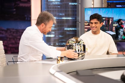 Pablo Motos y Jorge Martín, este miércoles en 'El hormiguero'.