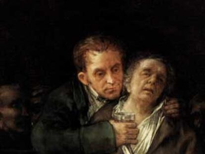 'Autorretrato con el doctor Arrieta' (1820), de Francisco de Goya.