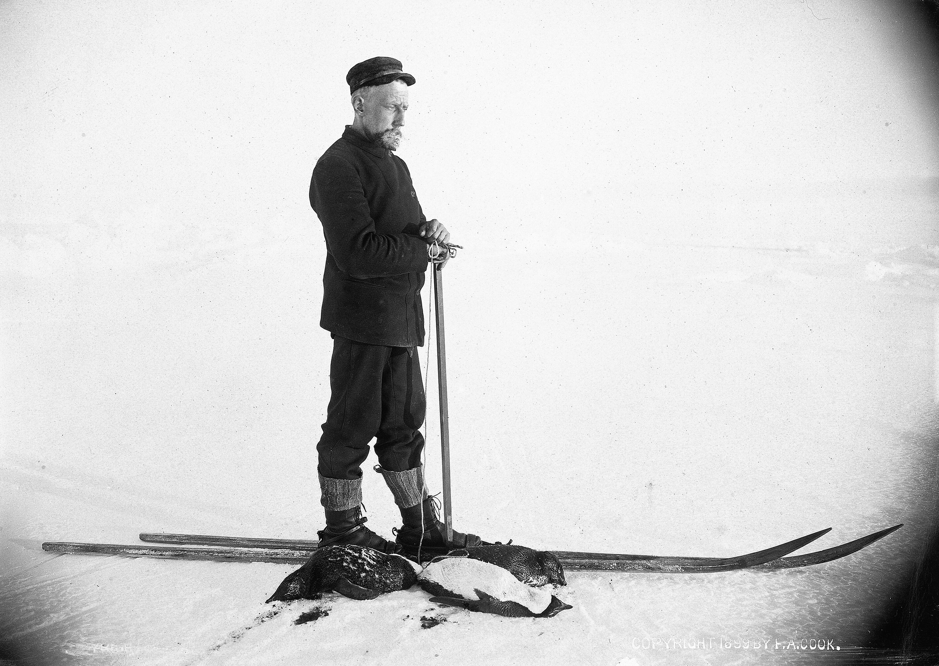 Amundsen, durante el viaje del 'Bélgica'.