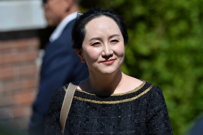 Meng Wanzhou, este miércoles en Vancouver.