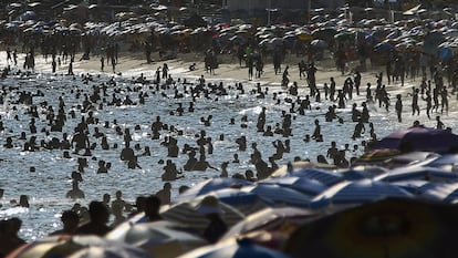 Praia do Leblon, no Rio de Janeiro.