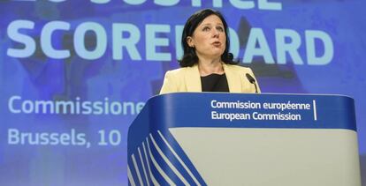 La comisaria europea de Justicia, Consumidores e Igualdad de Género, la checa Vera Jourova.