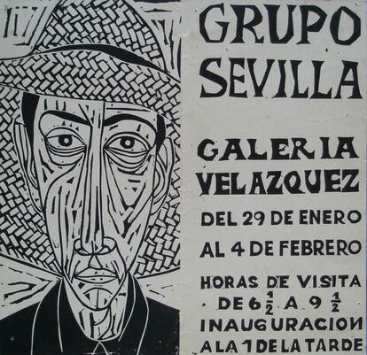 Tarjetón de la Galería Velázquez.