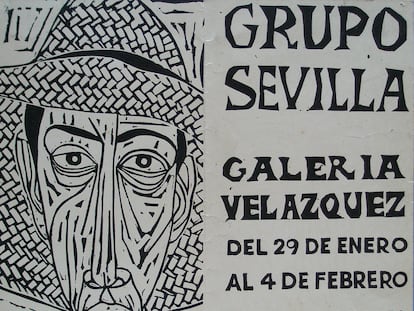 Tarjetón de la Galería Velázquez.