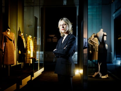 Miren Arzalluz, fotografiada
en el Palais Galliera, sede
del Museo de la Moda de
París, institución cultural
que dirige desde 2018.