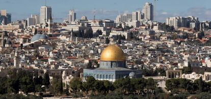 Vista del casco antiguo de Jerusal&eacute;n. 