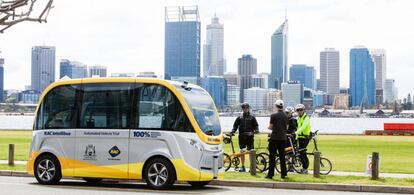 El proyecto de Navya en la ciudad australiana de Perth.