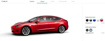 Ya puedes configurar a tu gusto el Tesla Model 3 y encargar una unidad que será entregada en el mes de marzo
