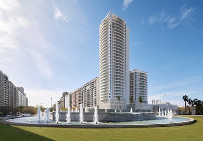 Torre Ikon, en Valencia, de Ricardo Bofill.
