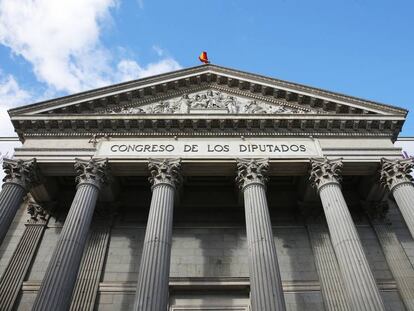 Fachada del Congreso de los Diputados.