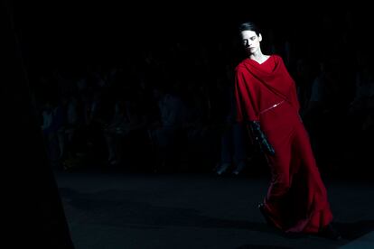 Un momento del desfile de la marca Escorpion en la primera jornada de la 080 Barcelona Fashion.