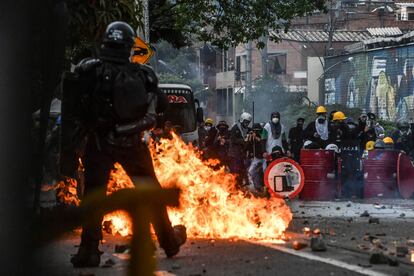 Protestas contra el Gobierno de  Iván Duque en Medellín, el pasado 2 de junio.