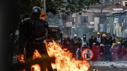 Protestas contra el Gobierno de  Iván Duque en Medellín, el pasado 2 de junio.