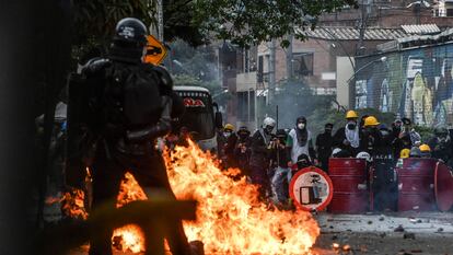 Protestas contra el Gobierno de  Iván Duque en Medellín, el pasado 2 de junio.