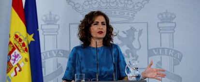 La ministra de Hacienda y portavoz del Gobierno, María Jesús Montero.