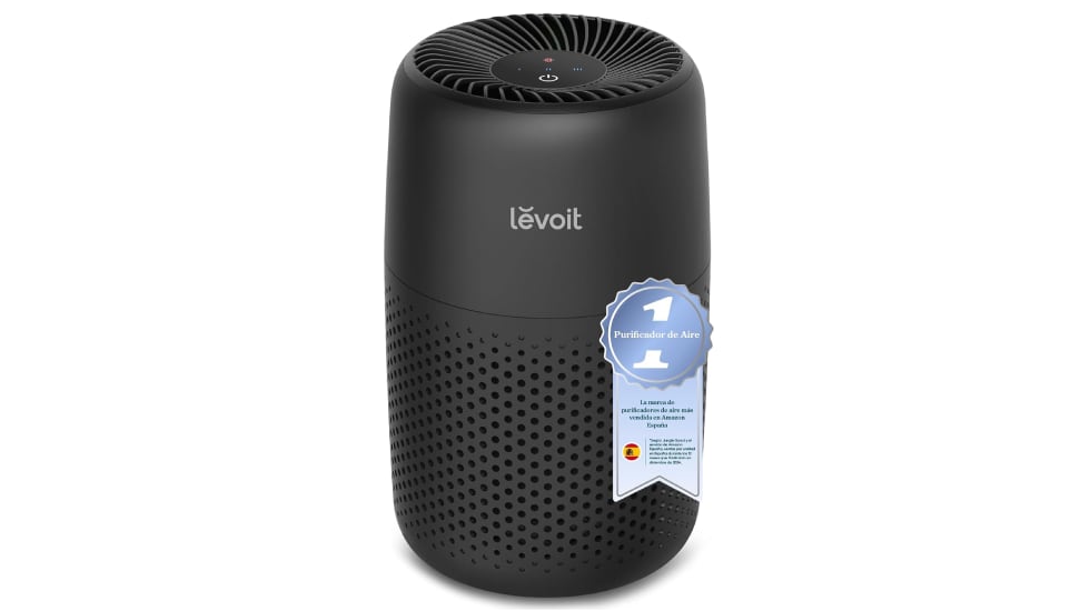 Purificador de aire silencioso con filtro HEPA incluido.