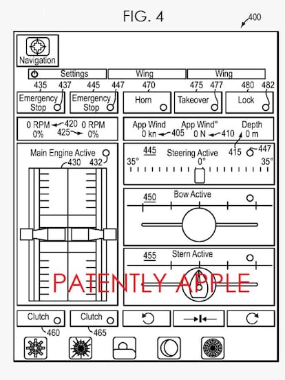 Imágenes de los diseños patentados por Apple y Savant Systems.