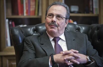 Enrique Martínez, durante la entrevista.