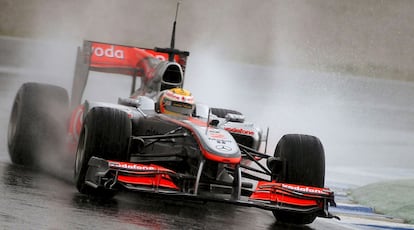 El piloto de McLaren, Louis Hamilton.