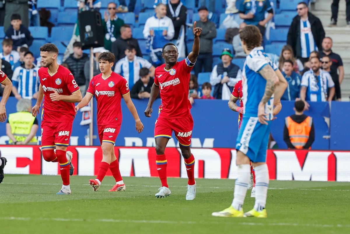El Espanyol no levanta cabeza y pierde ante el Getafe a balón parado