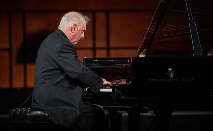 Daniel Barenboim, durante su interpretación de las 'Variaciones Diabelli' de Beethoven en el pasado Festival de Granada. 