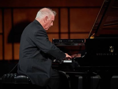 Daniel Barenboim, durante su interpretación de las 'Variaciones Diabelli' de Beethoven en el pasado Festival de Granada. 