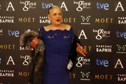 Terele Pávez, en la gala de los Premios Goya 2015.