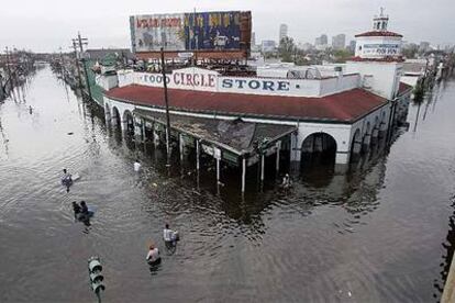 Nueva Orleans tras las inundaciones que siguieron al paso del huracán Katrina, el pasado agosto.