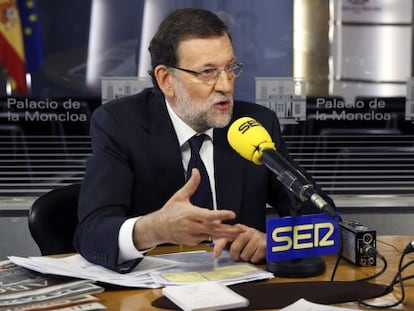 Mariano Rajoy, durante la entrevista.