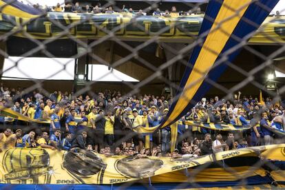 La hinchada de Boca Juniors en el &uacute;ltimo cl&aacute;sico.